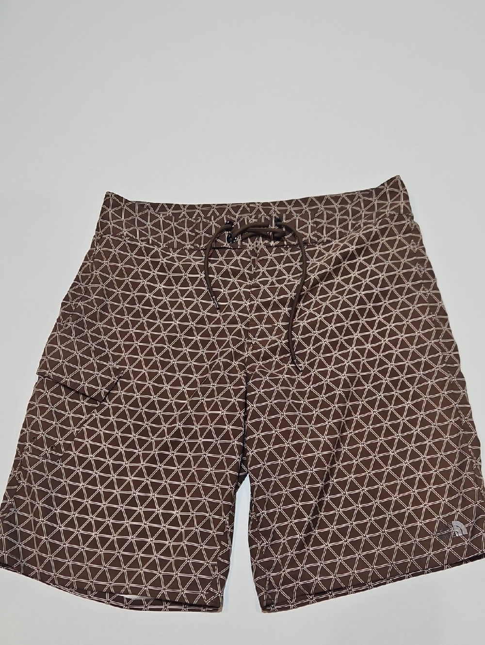 The North Face Brown Geometric Hybrid Shorts